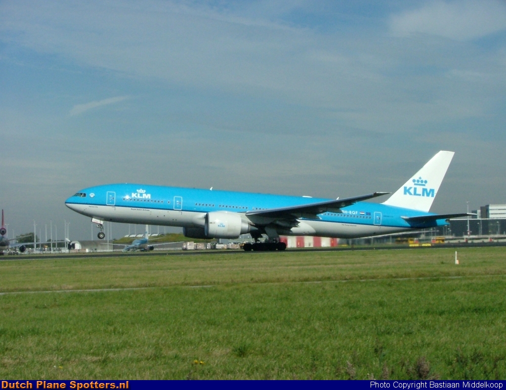 PH-BQF Boeing 777-200 KLM Royal Dutch Airlines by Bastiaan Middelkoop