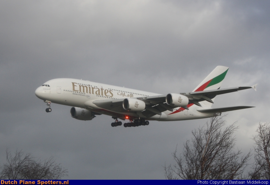 A6-EDV Airbus A380-800 Emirates by Bastiaan Middelkoop