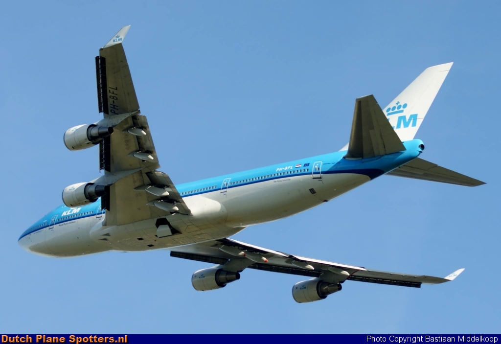 PH-BFL Boeing 747-400 KLM Royal Dutch Airlines by Bastiaan Middelkoop