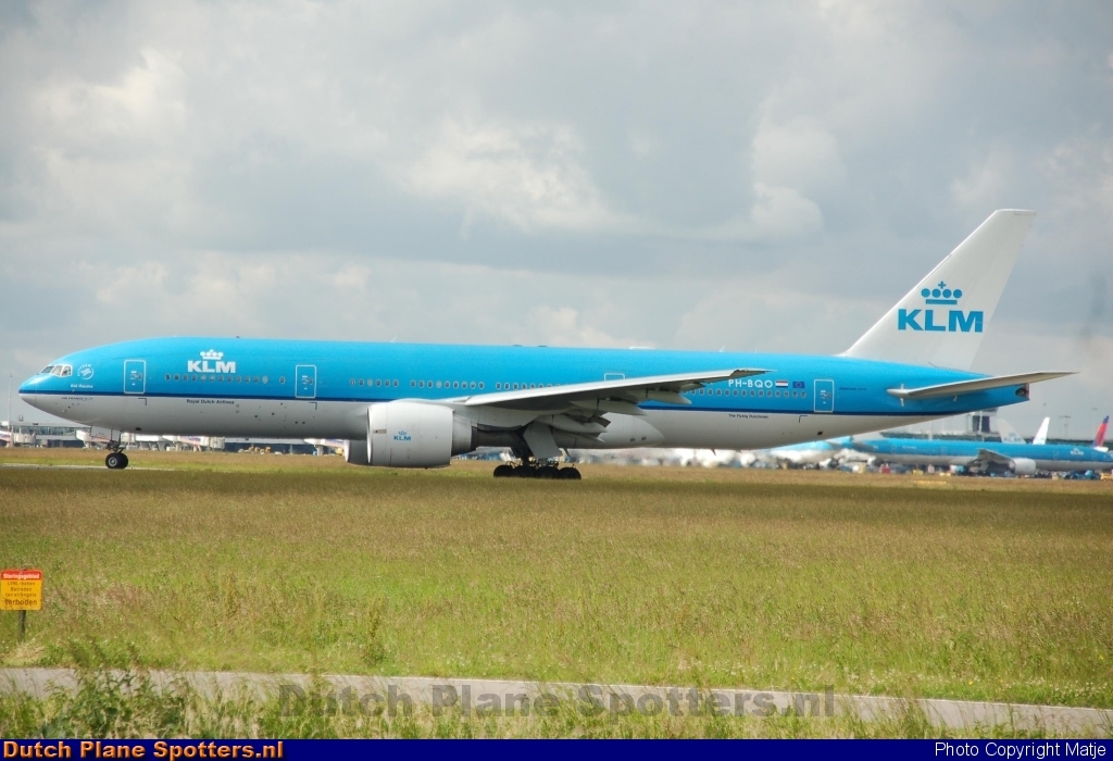 PH-BQO Boeing 777-200 KLM Royal Dutch Airlines by Matje