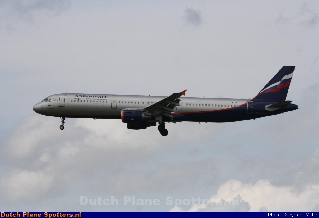 VQ-BEE Airbus A321 Aeroflot - Russian Airlines by Matje