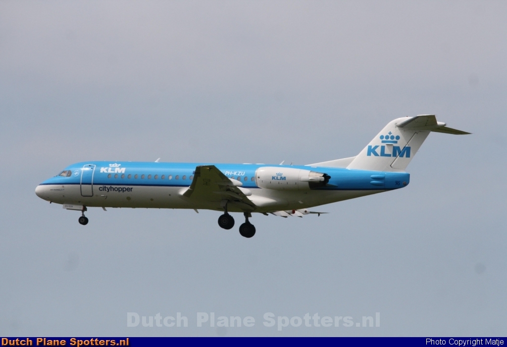 PH-KZU Fokker 70 KLM Cityhopper by Matje