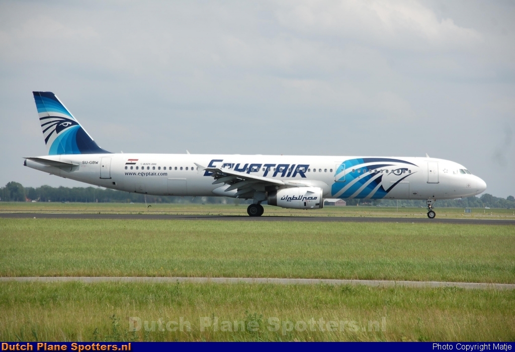 SU-GBW Airbus A321 Egypt Air by Matje