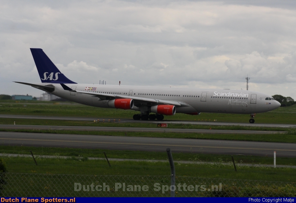 LN-RKF Airbus A340-300 SAS Scandinavian Airlines by Matje