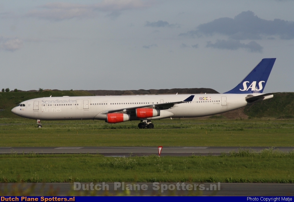OY-KBC Airbus A340-300 SAS Scandinavian Airlines by Matje