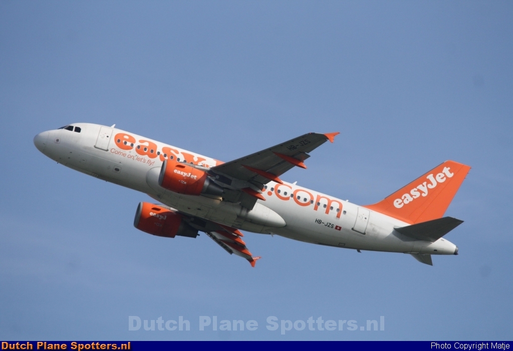HB-JZS Airbus A319 easyJet Switzerland by Matje