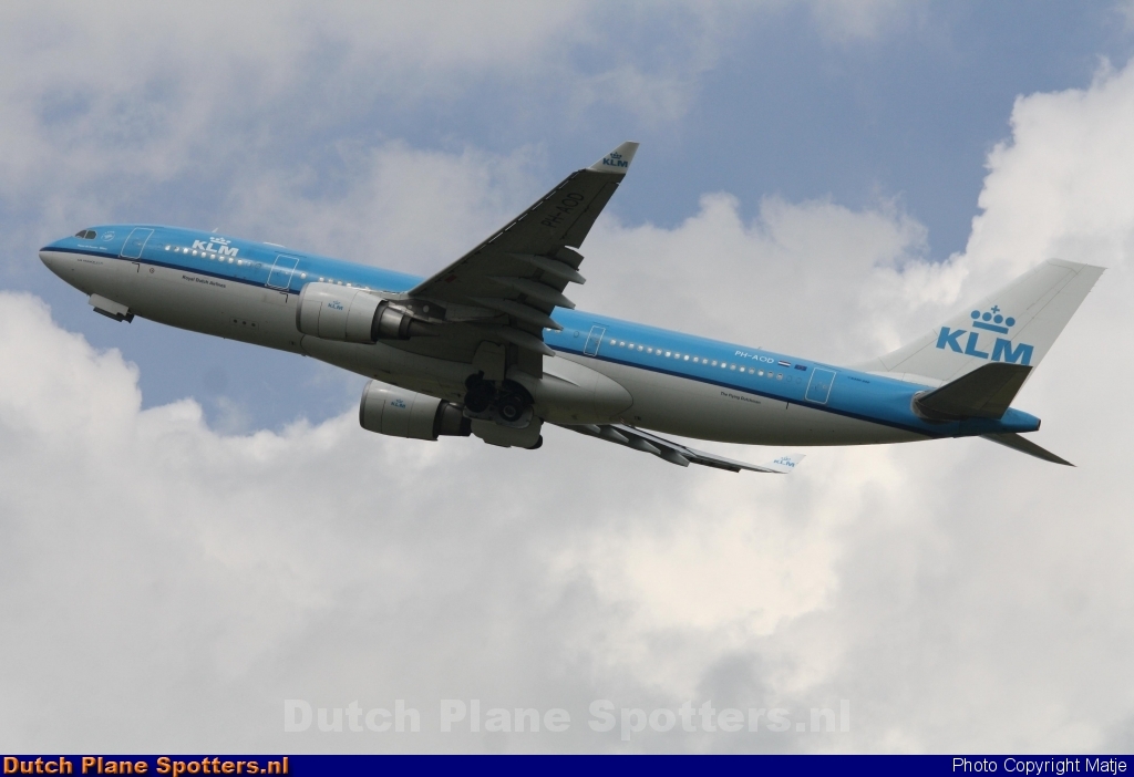 PH-AOD Airbus A330-200 KLM Royal Dutch Airlines by Matje