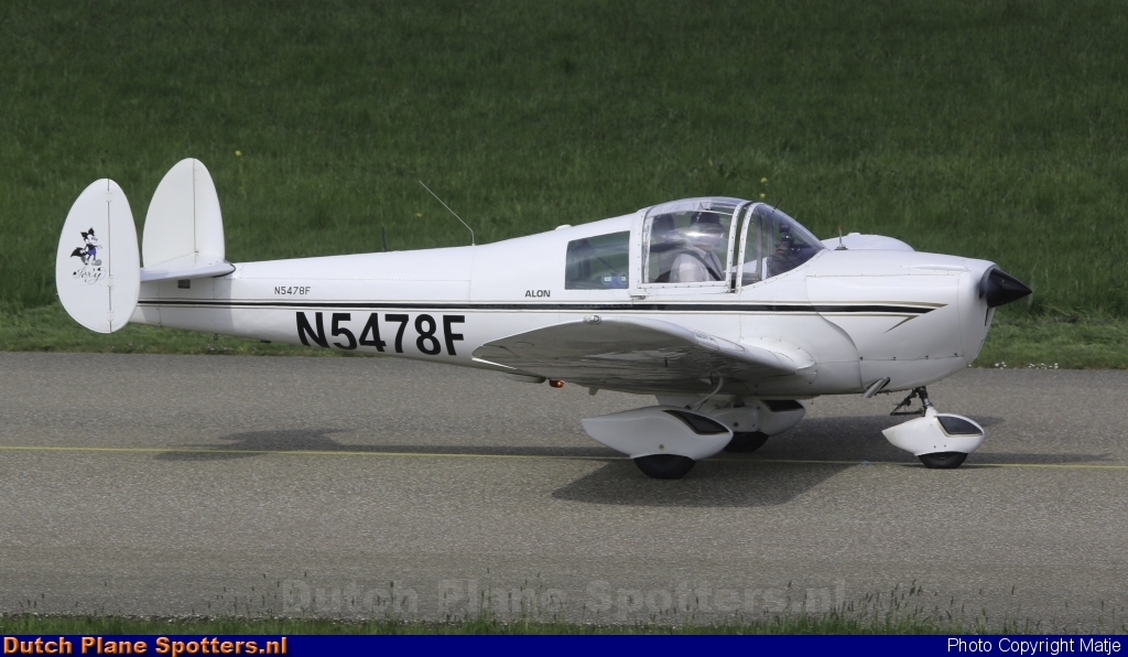 N5478F Alon A2A Ercoupe Palo Alto Aero Serv by Matje