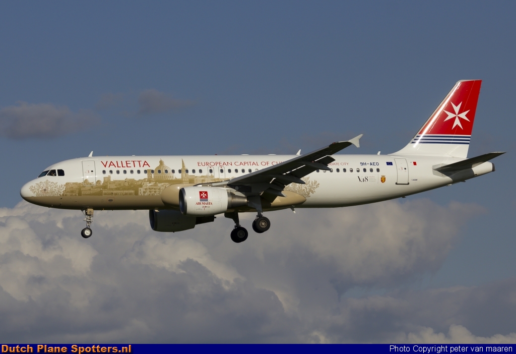 9H-AEA Airbus A320 Air Malta by peter van maaren