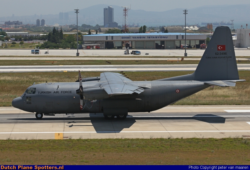 62-3496 Lockheed C-130 Hercules MIL - Turkish Air Force by peter van maaren