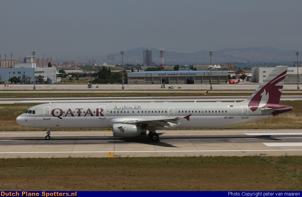 A7-ADV Airbus A321 Qatar Airways by peter van maaren
