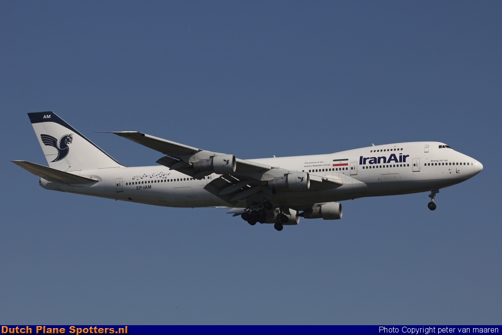 EP-IAM Boeing 747-100 Iran Air by peter van maaren