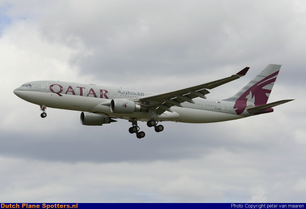 A7-ACA Airbus A330-200 Qatar Airways by peter van maaren