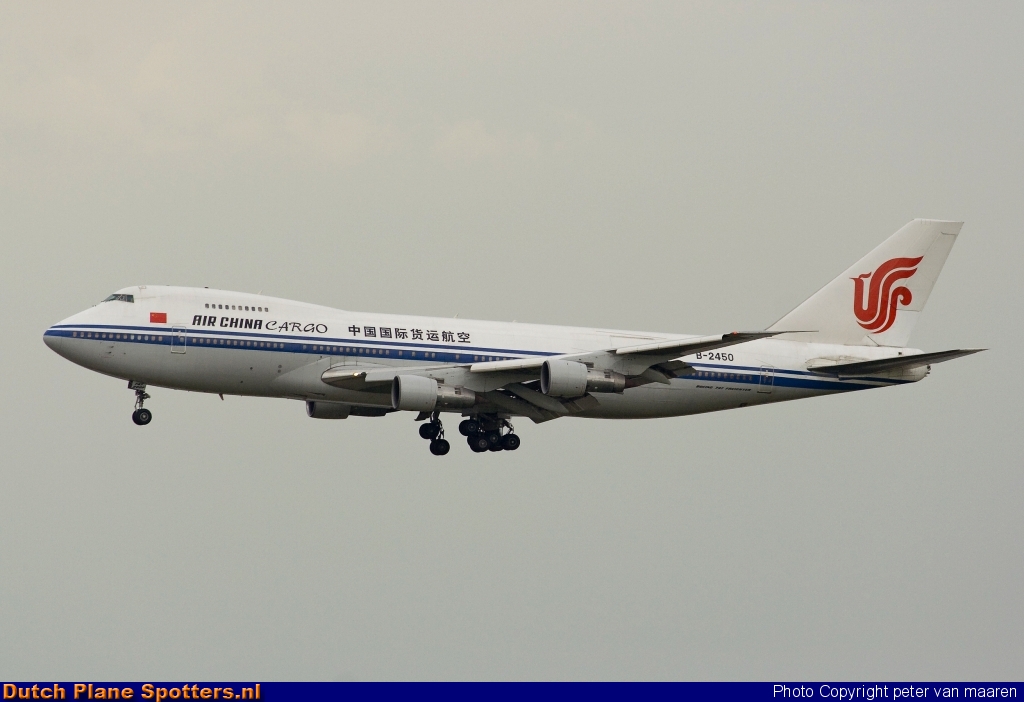B-2450 Boeing 747-400 Air China Cargo by peter van maaren