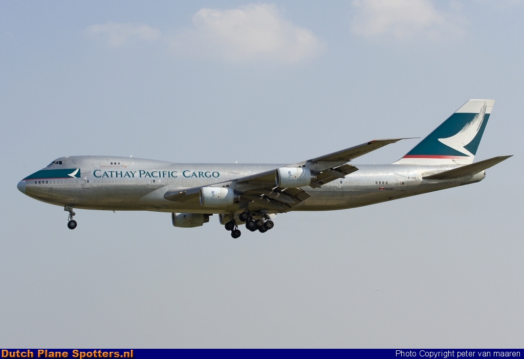 B-HIH Boeing 747-200 Cathay Pacific Cargo by peter van maaren