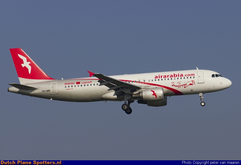 CN-NMB Airbus A320 Air Arabia Maroc by peter van maaren