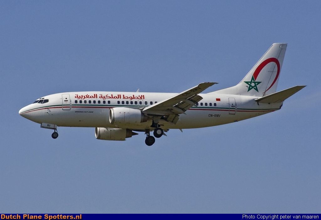 CN-RMV Boeing 737-500 Royal Air Maroc by peter van maaren
