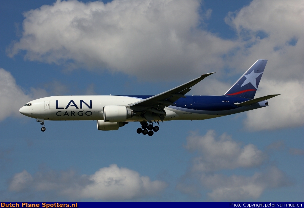 N772LA Boeing 777-F LAN Cargo by peter van maaren