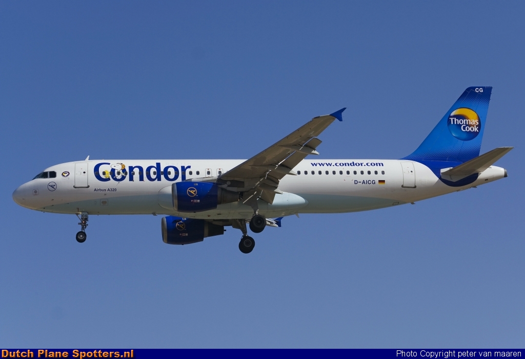 D-AICG Airbus A320 Condor (Thomas Cook) by peter van maaren