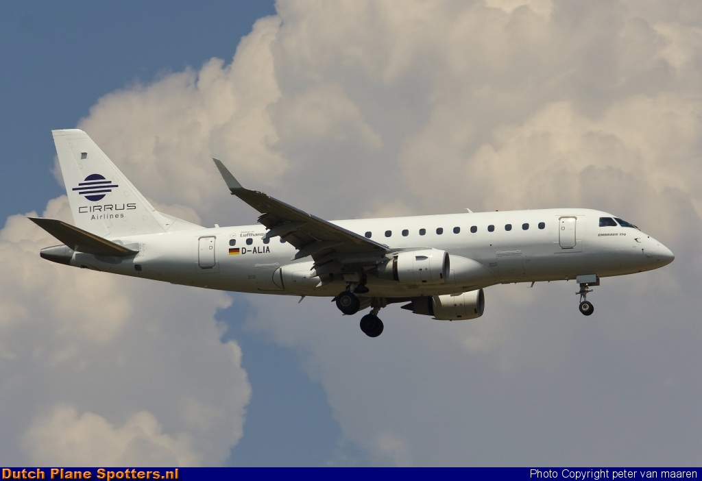 D-ALIA Embraer 170 Cirrus Airlines by peter van maaren