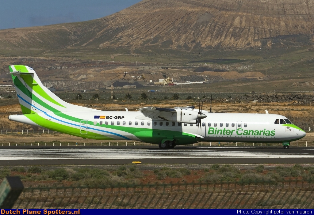 EC-GRP ATR 72 Binter Canarias by peter van maaren