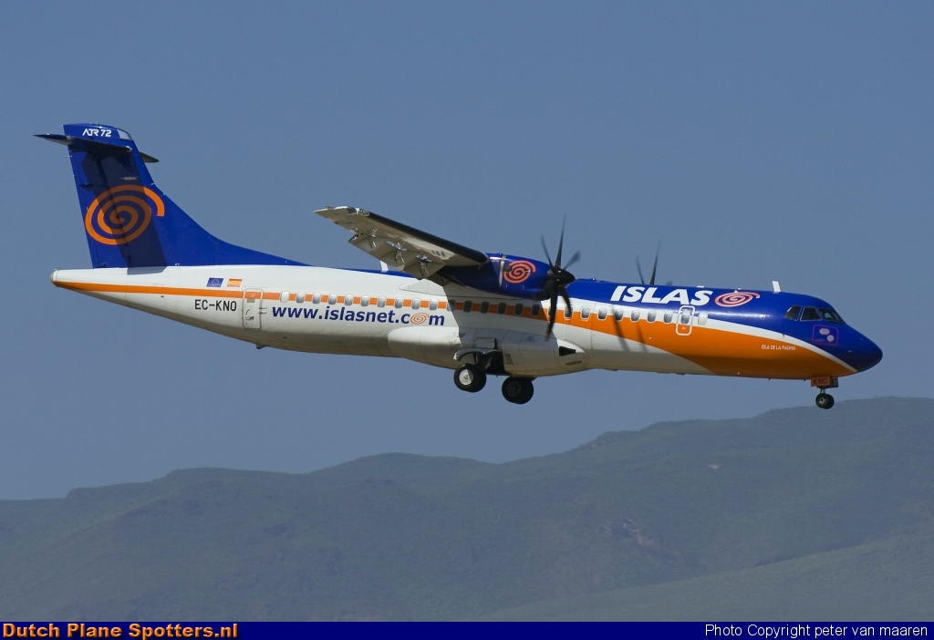 EC-KNO ATR 42 Islas Airways by peter van maaren