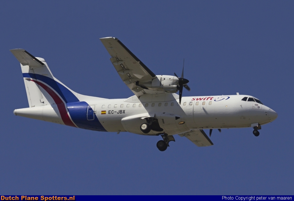 EC-JBX ATR 42 Swiftair by peter van maaren