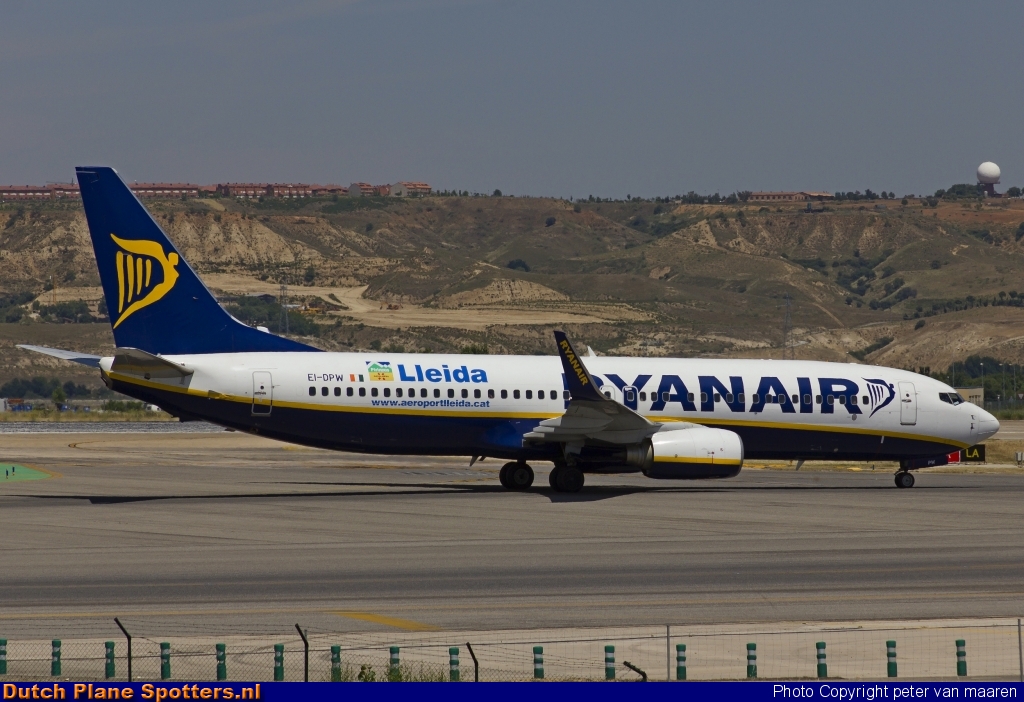 EI-DPW Boeing 737-800 Ryanair by peter van maaren