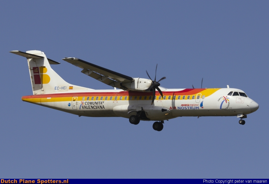 EC-HEI ATR 72 Air Nostrum (Iberia Regional) by peter van maaren
