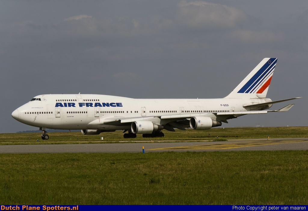F-GISD Boeing 747-400 Air France by peter van maaren