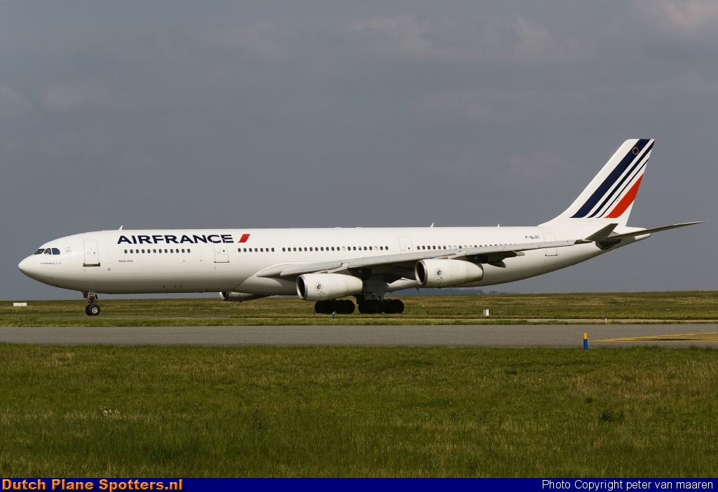 F-GLZC Airbus A340-300 Air France by peter van maaren
