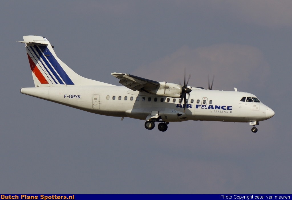 F-GPYK ATR 42 Airlinair (Air France) by peter van maaren