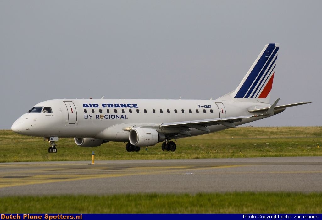 F-HBXF Embraer 175 Air France by peter van maaren