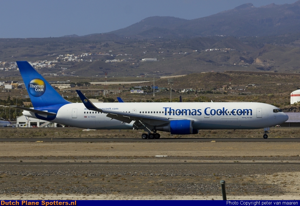 G-TCCA Boeing 767-300 Thomas Cook by peter van maaren