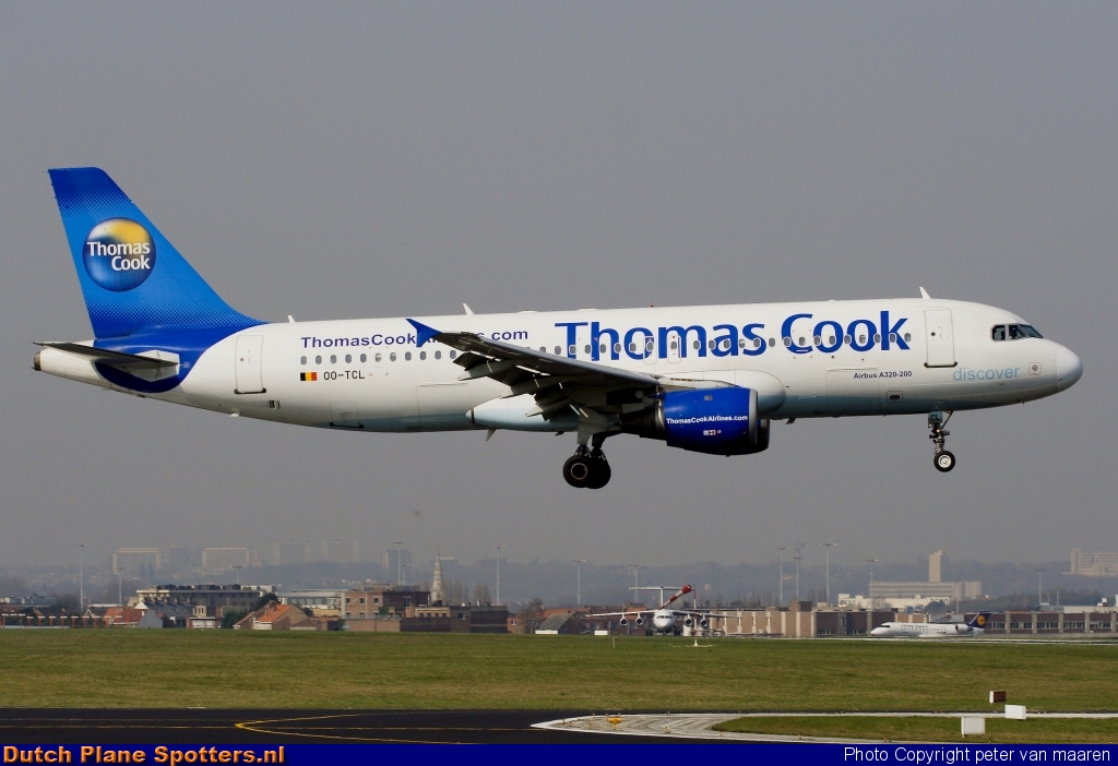 OO-TCL Airbus A320 Thomas Cook by peter van maaren