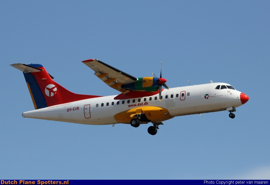 OY-CIR ATR 42 Danish Air Transport by peter van maaren