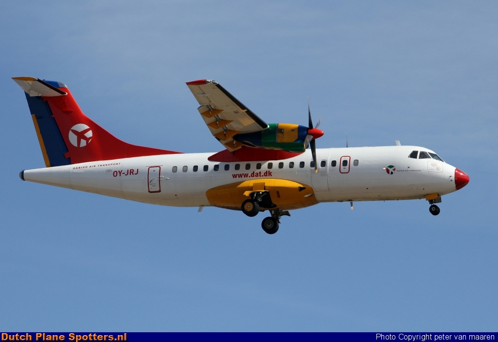 OY-JRJ ATR 42 Danish Air Transport by peter van maaren