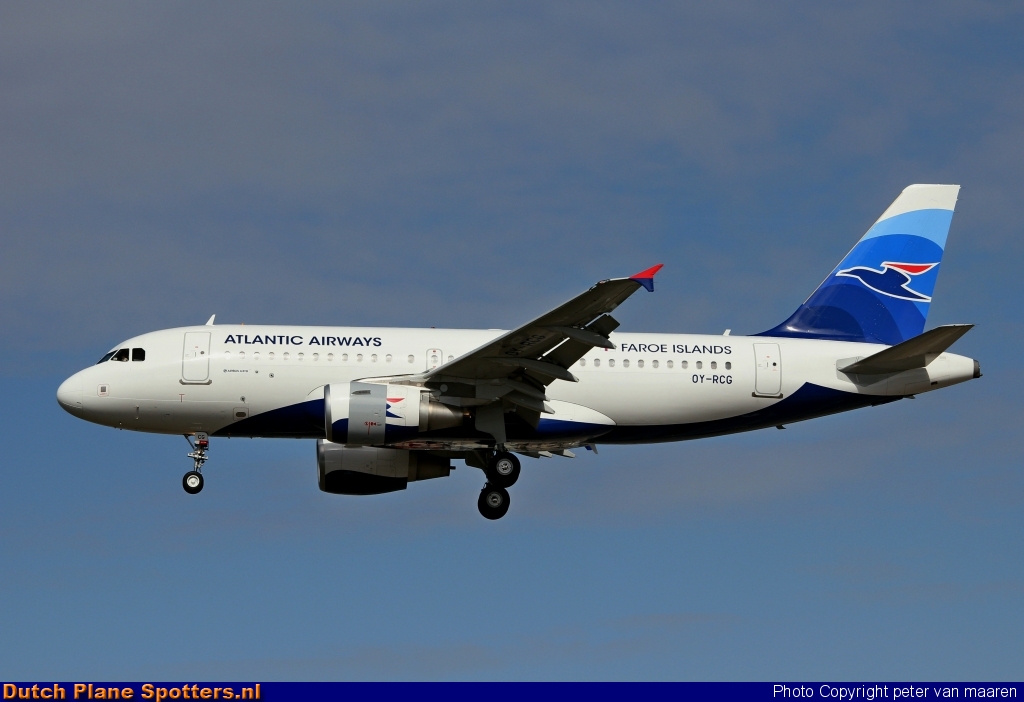 OY-RCG Airbus A319 Atlantic Airways by peter van maaren