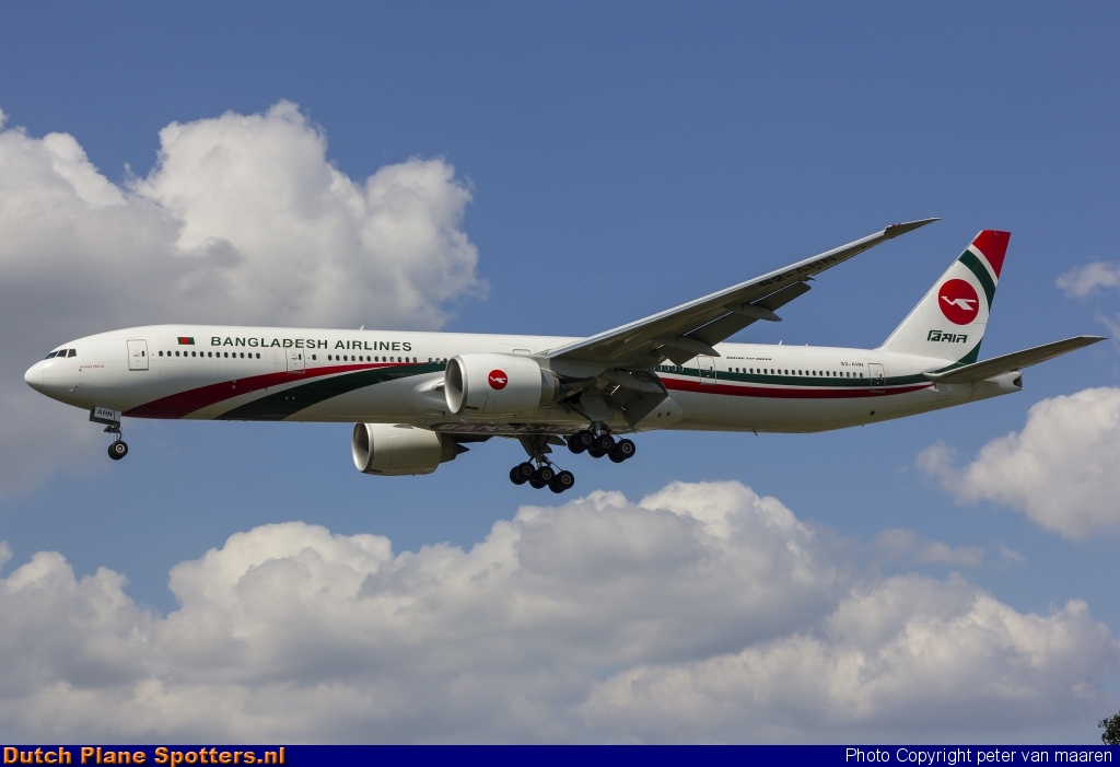 S2-AHN Boeing 777-300 Biman Bangladesh Airlines by peter van maaren