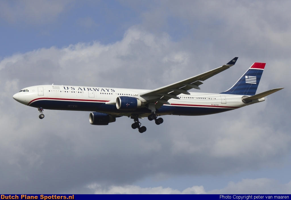 N271AY Airbus A330-300 US Airways by peter van maaren