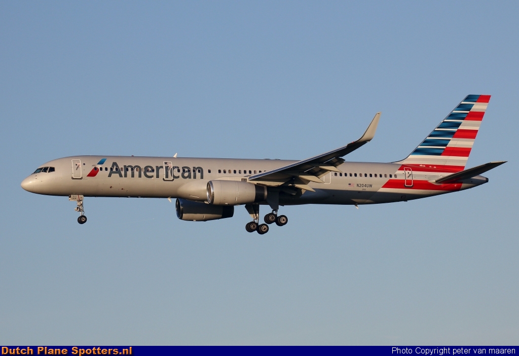 N204UW Boeing 757-200 American Airlines by peter van maaren