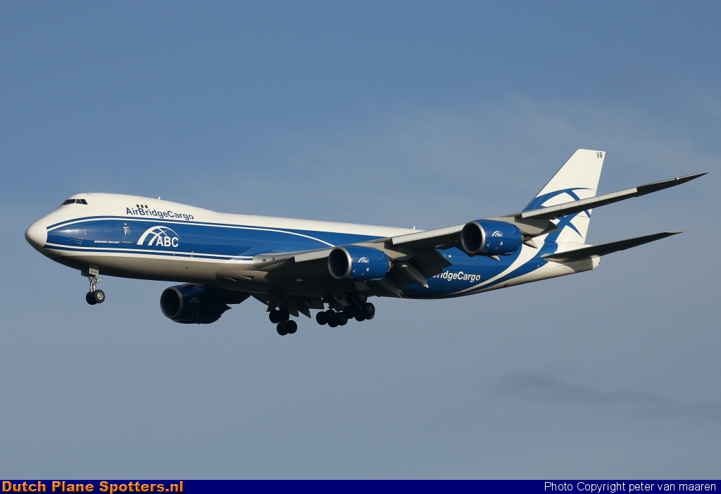 VQ-BVR Boeing 747-8 AirBridgeCargo by peter van maaren