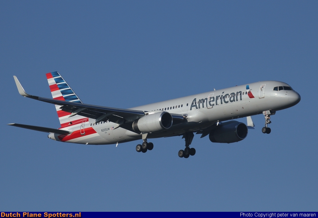 N205UW Boeing 757-200 American Airlines by peter van maaren