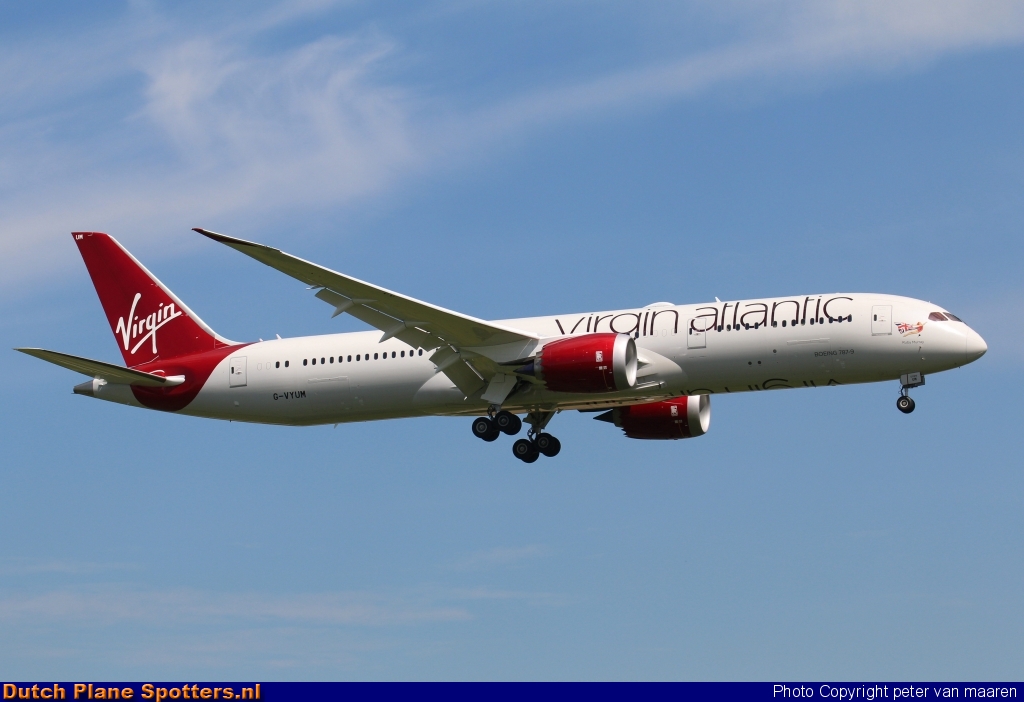 G-VYUM Boeing 787-9 Dreamliner Virgin Atlantic by peter van maaren