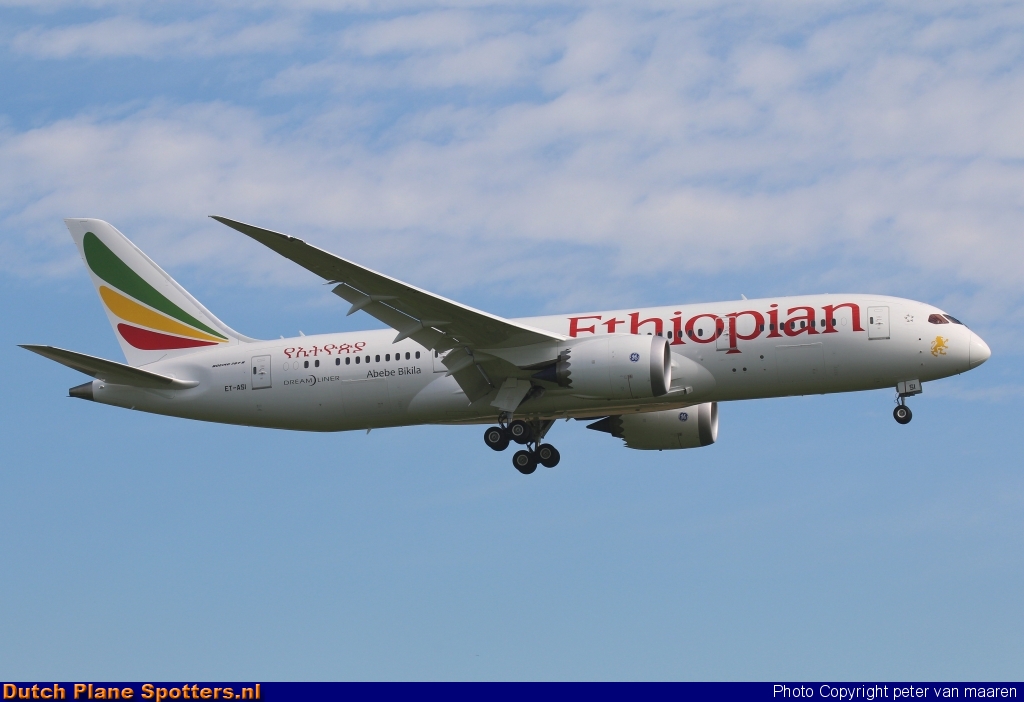 ET-ASI Boeing 787-8 Dreamliner Ethiopian Airlines by peter van maaren