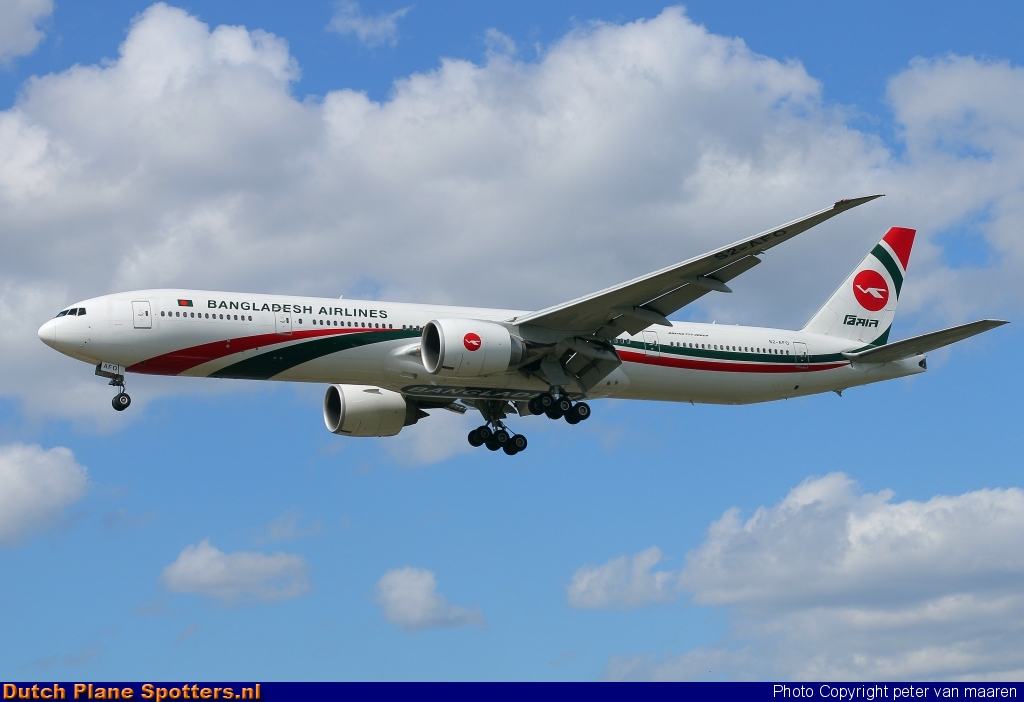 S2-AFO Boeing 777-300 Biman Bangladesh Airlines by peter van maaren