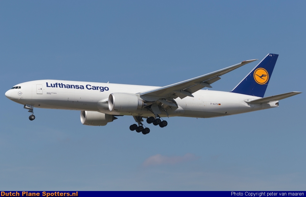 D-ALFD Boeing 777-F Lufthansa Cargo by peter van maaren