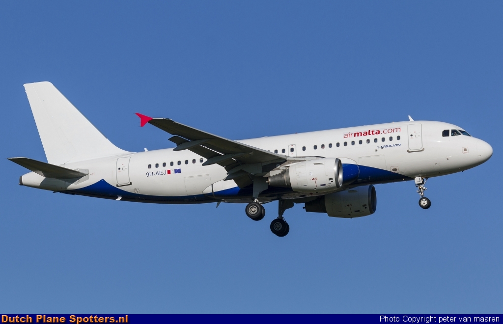 9H-AEJ Airbus A319 Air Malta by peter van maaren