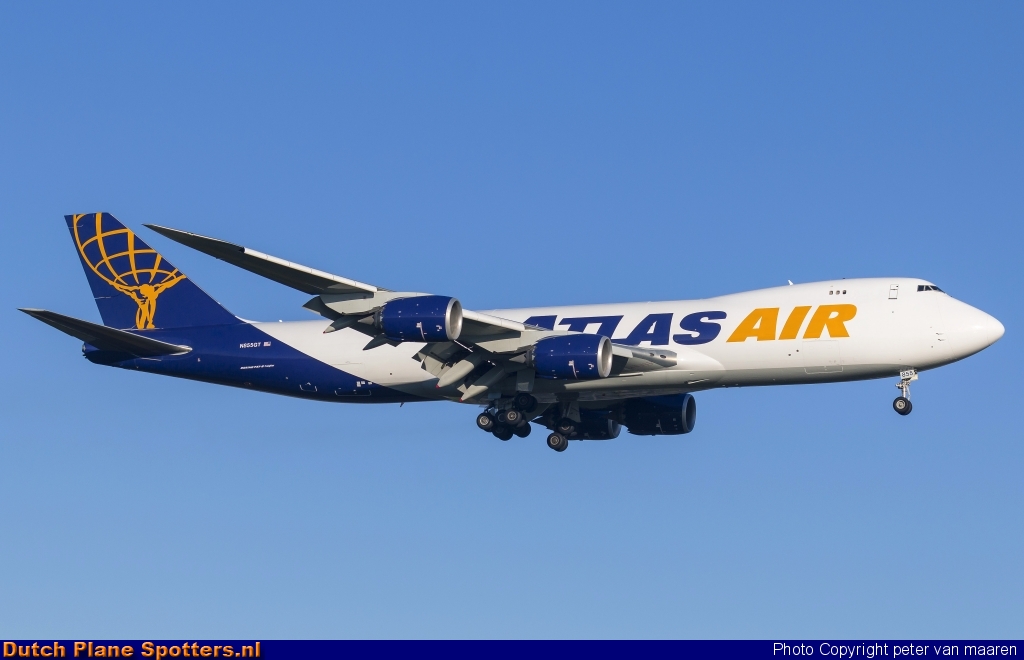 N855GT Boeing 747-8 Atlas Air by peter van maaren