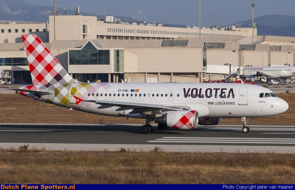 EI-FML Airbus A319 Volotea Airlines by peter van maaren